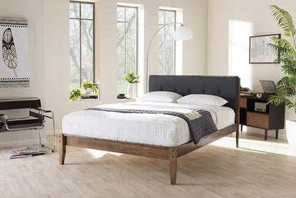 Baxton Studio - Leyton King Size Bed - SW8013-Grey-King view 5