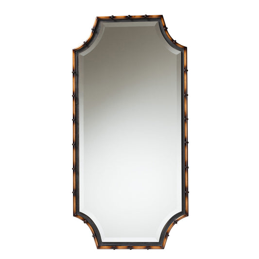 Baxton Studio - Lieven Mirror in Light Brown/Black - RXW-10798 view 1