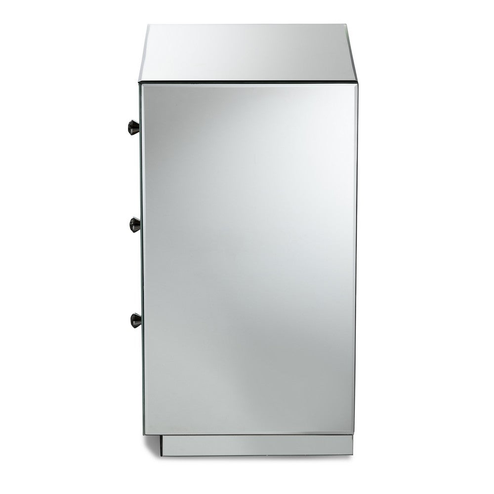 Baxton Studio - Lina End Table in Silver - RXF-1787 view 3