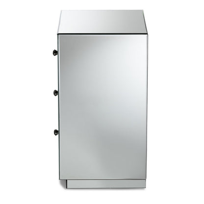Baxton Studio - Lina End Table in Silver - RXF-1787 view 3