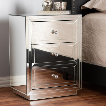 Baxton Studio - Lina End Table in Silver - RXF-1787 view 5