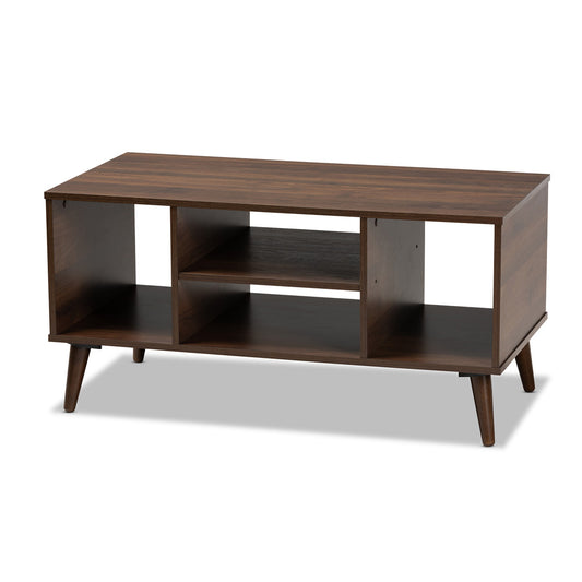 Baxton Studio - Linas Coffee Table in Walnut - CT8001-Columbia Walnut-CT view 1