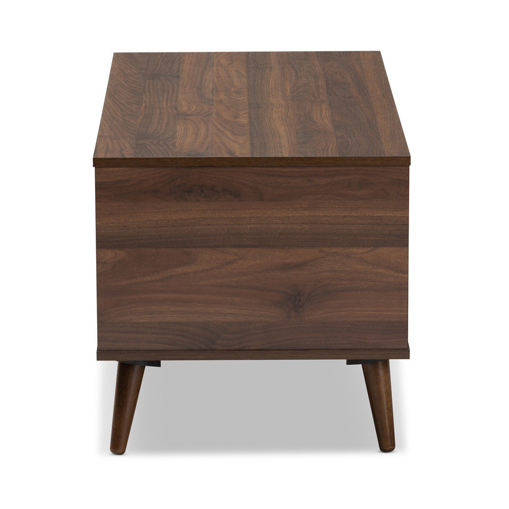 Baxton Studio - Linas Coffee Table in Walnut - CT8001-Columbia Walnut-CT view 3