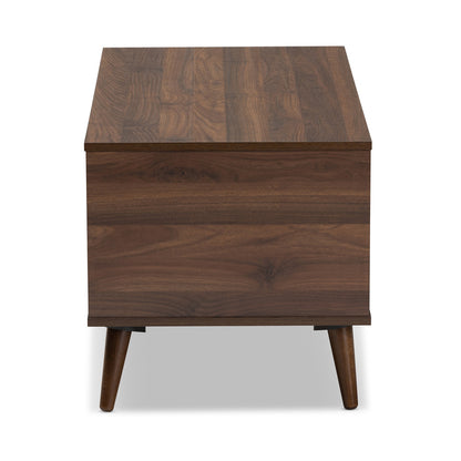 Baxton Studio - Linas Coffee Table in Walnut - CT8001-Columbia Walnut-CT view 3