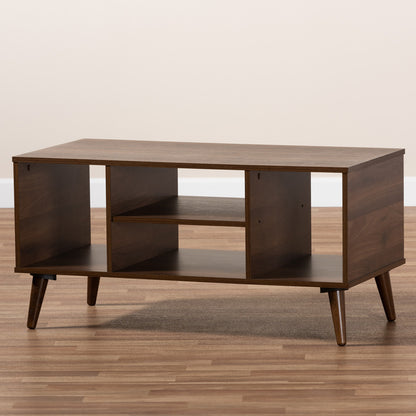Baxton Studio - Linas Coffee Table in Walnut - CT8001-Columbia Walnut-CT view 6