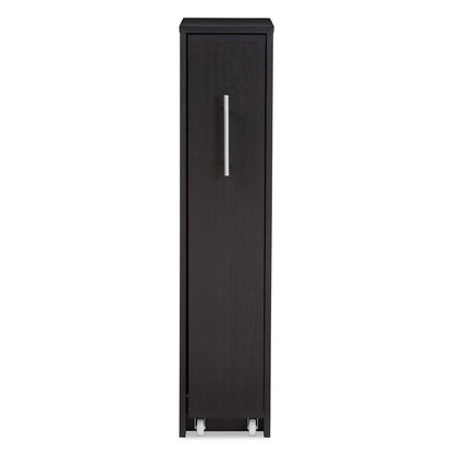 Baxton Studio - Lindo Bookcase in Dark Brown - SH-001-Espresso view 2
