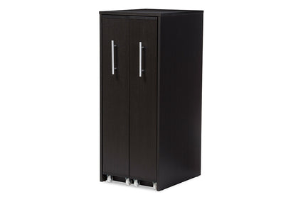 Baxton Studio - Lindo Bookcase in Dark Brown - SH-002-Espresso view 1