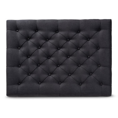 Baxton Studio - Lindsey Ottoman in Charcoal/Greywashed - JY-0002-Charcoal/Greywashed-Otto view 4