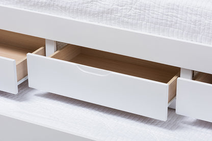 Baxton Studio - Linna Twin Size Daybed - MG8006-White-Twin view 7
