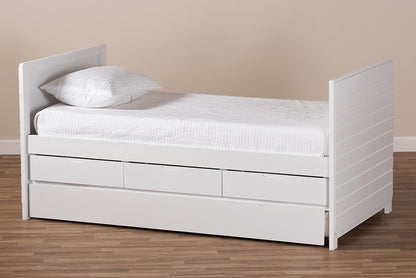 Baxton Studio - Linna Twin Size Daybed - MG8006-White-Twin view 10