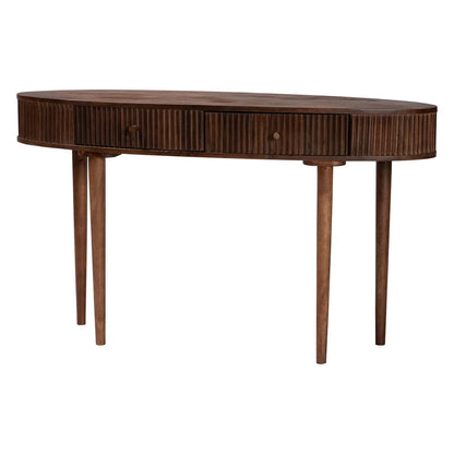 Baxton Studio - Linore Console Table in Dark Walnut Brown - FUR6897-2DW-Console Table view 1