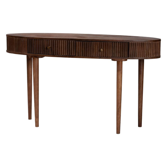 Baxton Studio - Linore Console Table in Dark Walnut Brown - FUR6897-2DW-Console Table view 1