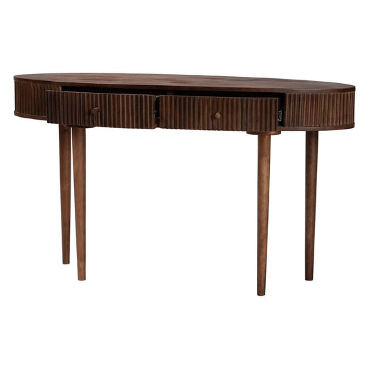 Baxton Studio - Linore Console Table in Dark Walnut Brown - FUR6897-2DW-Console Table view 2