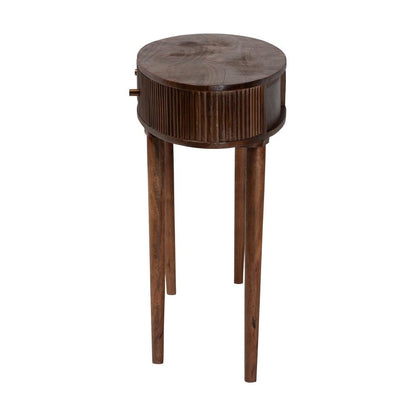 Baxton Studio - Linore Console Table in Dark Walnut Brown - FUR6897-2DW-Console Table view 4