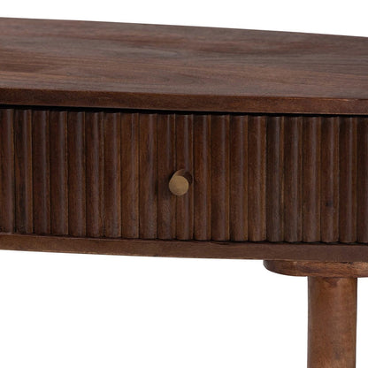 Baxton Studio - Linore Console Table in Dark Walnut Brown - FUR6897-2DW-Console Table view 6