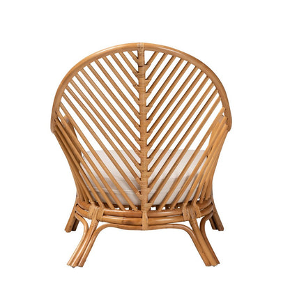 Baxton Studio - Lisabon Chair in Light Honey - LISABON-Light Honey Rattan-CC view 4