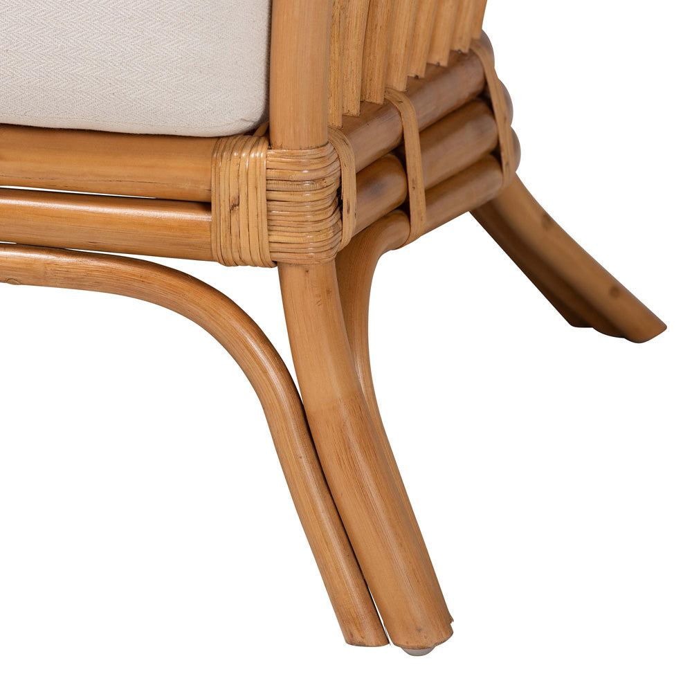 Baxton Studio - Lisabon Chair in Light Honey - LISABON-Light Honey Rattan-CC view 6