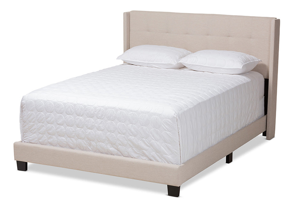 Baxton Studio - Lisette Full Size Bed - CF8031B-Beige-Full view 1