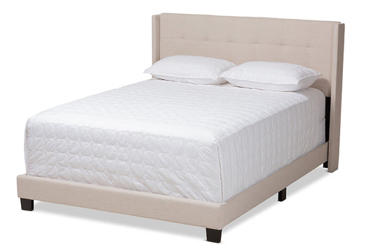 Baxton Studio - Lisette Full Size Bed - CF8031B-Beige-Full view 1