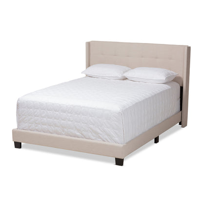 Baxton Studio - Lisette King Size Bed in Beige - CF8031B-Beige-King view 1