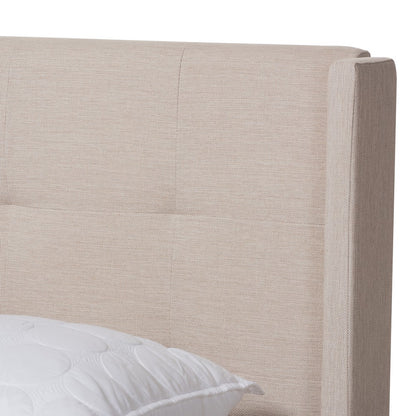Baxton Studio - Lisette King Size Bed in Beige - CF8031B-Beige-King view 4