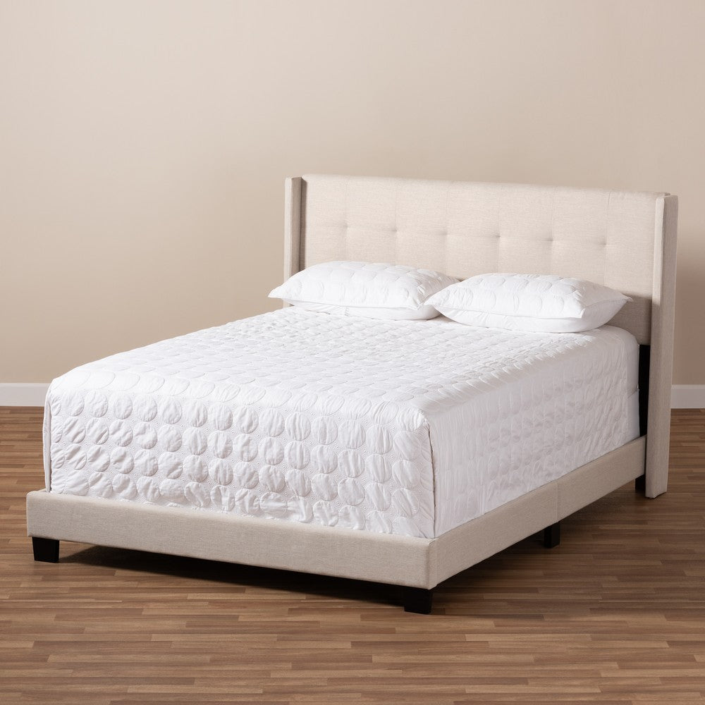 Baxton Studio - Lisette King Size Bed in Beige - CF8031B-Beige-King view 7