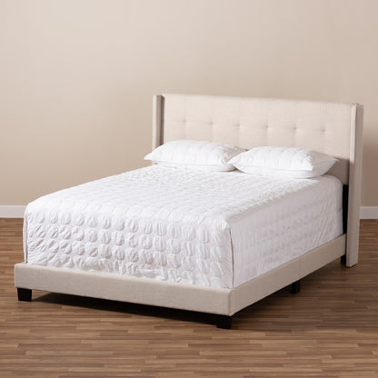 Baxton Studio - Lisette King Size Bed in Beige - CF8031B-Beige-King view 7