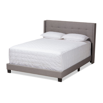 Baxton Studio - Lisette King Size Bed in Grey - CF8031B-Grey-King view 1