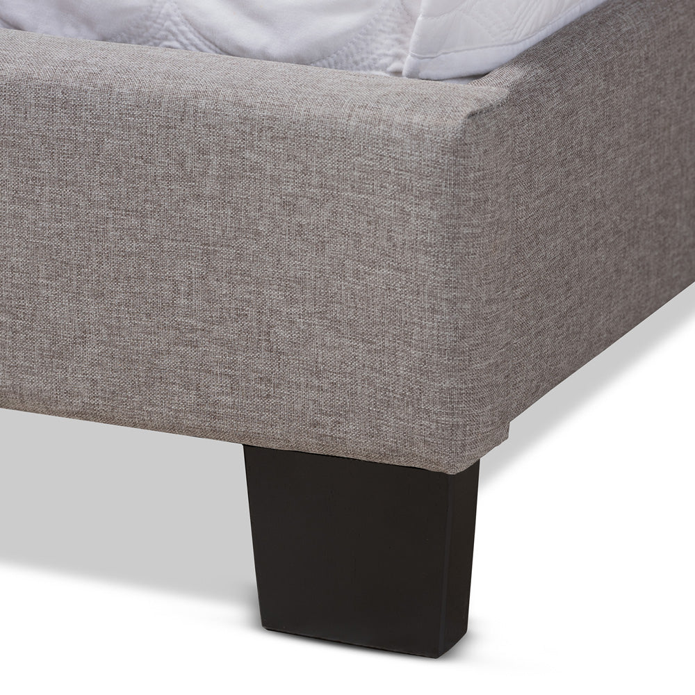 Baxton Studio - Lisette King Size Bed in Grey - CF8031B-Grey-King view 5