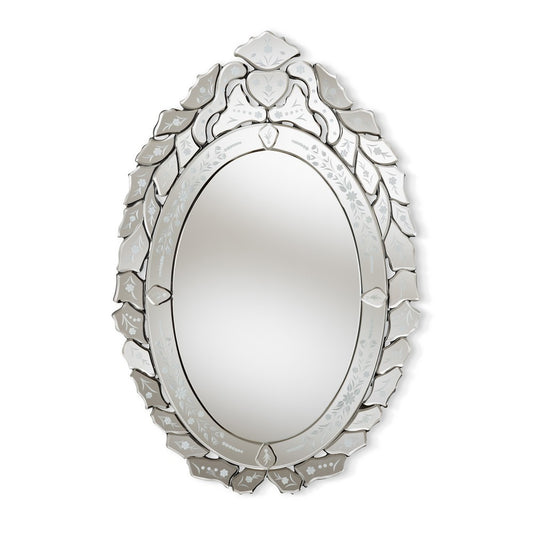Baxton Studio - Livia Mirror in Antique Silver - RXW-6162-1 view 1