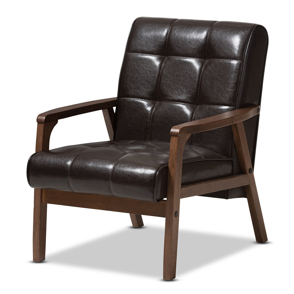 Baxton Studio - Living Room Chair in Brown - TOGO CC-109-541 view 1