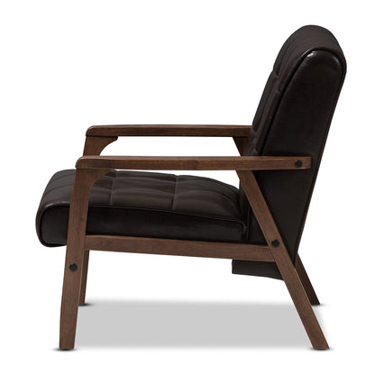 Baxton Studio - Living Room Chair in Brown - TOGO CC-109-541 view 3