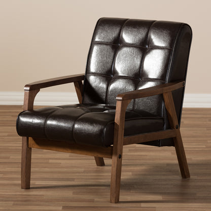 Baxton Studio - Living Room Chair in Brown - TOGO CC-109-541 view 6