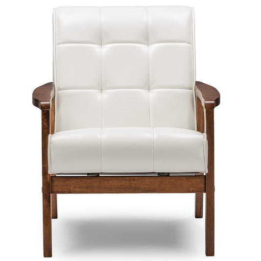 Baxton Studio - Living Room Chair in White - TOGO CC-109-545 view 2