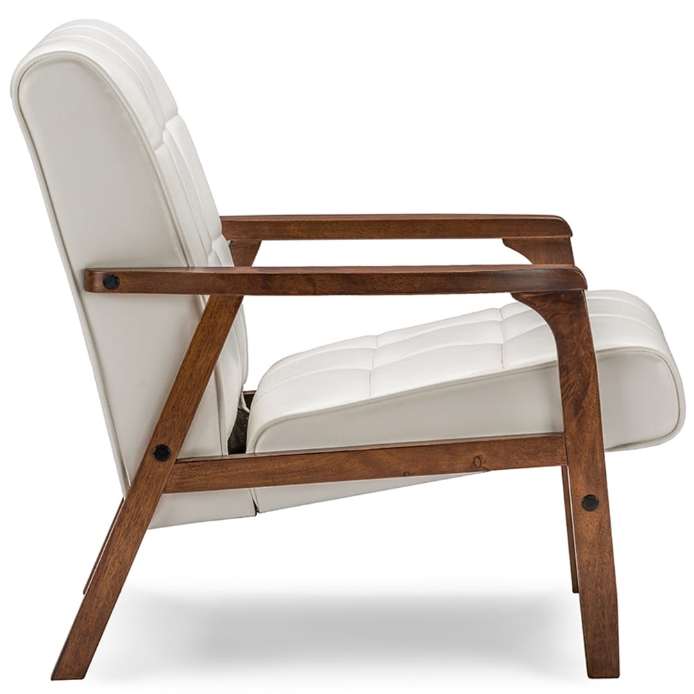 Baxton Studio - Living Room Chair in White - TOGO CC-109-545 view 3