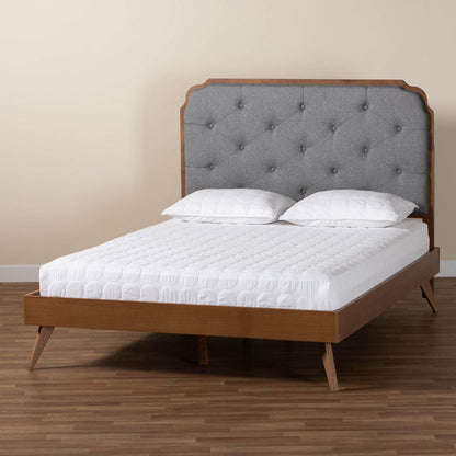 Baxton Studio - Lorana King Size Bed in Grey/Walnut Brown - MG9772/9704-King view 8