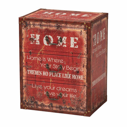 Baxton Studio - Lorand Storage Trunk in Red - SJ14513R-Wooden-Ottoman view 1
