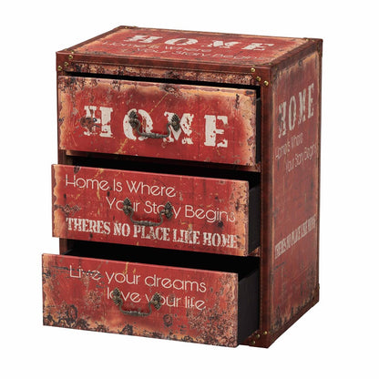 Baxton Studio - Lorand Storage Trunk in Red - SJ14513R-Wooden-Ottoman view 2