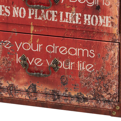 Baxton Studio - Lorand Storage Trunk in Red - SJ14513R-Wooden-Ottoman view 5