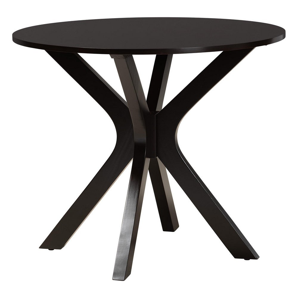 Baxton Studio - Lore Dining Set in Sand/Dark Brown - Lore-Sand/Dark Brown-5PC Dining Set view 3