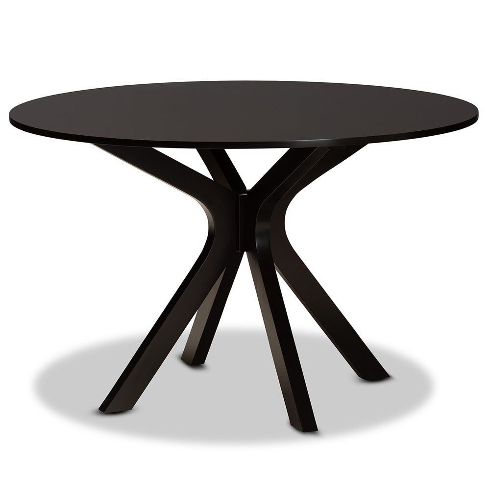 Baxton Studio - Lore Dining Set in Sand/Dark Brown - Lore-Sand/Dark Brown-7PC Dining Set view 3