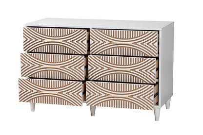 Baxton Studio - Louetta Dresser - SW8000-63D6D-6DW-White-Dresser view 2