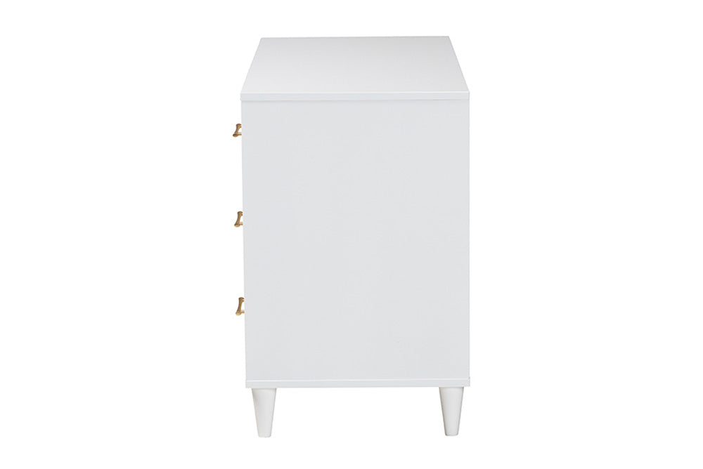 Baxton Studio - Louetta Dresser - SW8000-63D6D-6DW-White-Dresser view 4