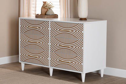Baxton Studio - Louetta Dresser - SW8000-63D6D-6DW-White-Dresser view 5