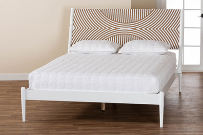 Baxton Studio - Louetta King Size Bed - SW8591-White-King view 8