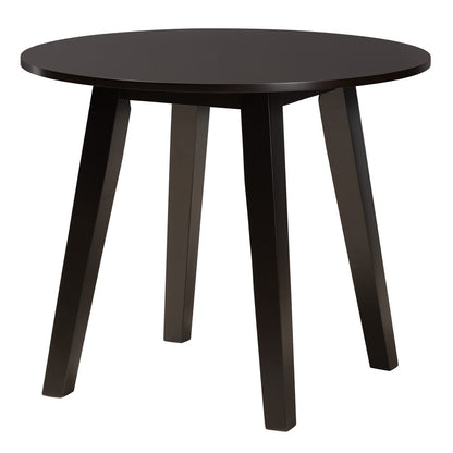 Baxton Studio - Louisa Dining Set in Grey/Dark Brown - Louisa-Grey/Dark Brown-5PC Dining Set view 3