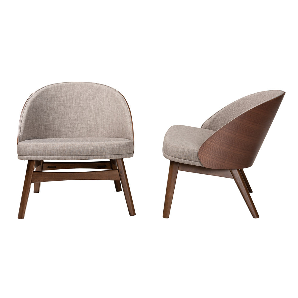 Baxton Studio - Lovella Set of 2 Chairs in Grey/Walnut Brown - Lovella-Walnut-CC view 3