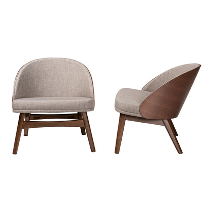 Baxton Studio - Lovella Set of 2 Chairs in Grey/Walnut Brown - Lovella-Walnut-CC view 3
