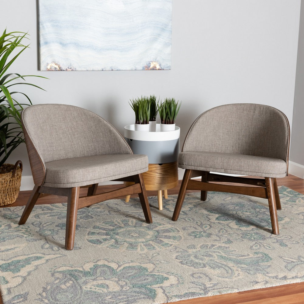 Baxton Studio - Lovella Set of 2 Chairs in Grey/Walnut Brown - Lovella-Walnut-CC view 7