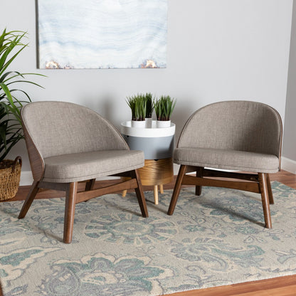 Baxton Studio - Lovella Set of 2 Chairs in Grey/Walnut Brown - Lovella-Walnut-CC view 7